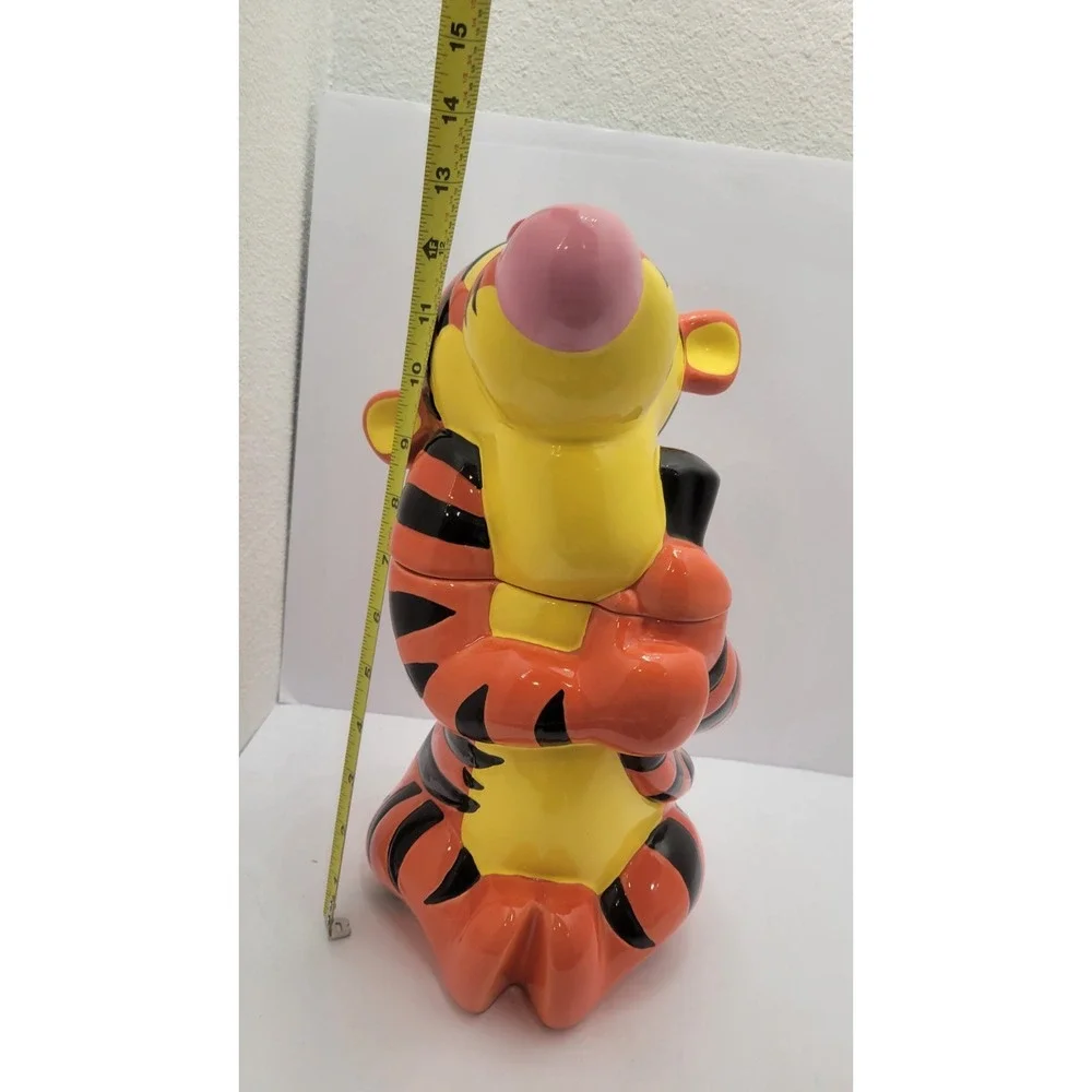Disney Treasure Craft Tigger with Lady Bug Ceramic Cookie Jar Vintage 13 Inch